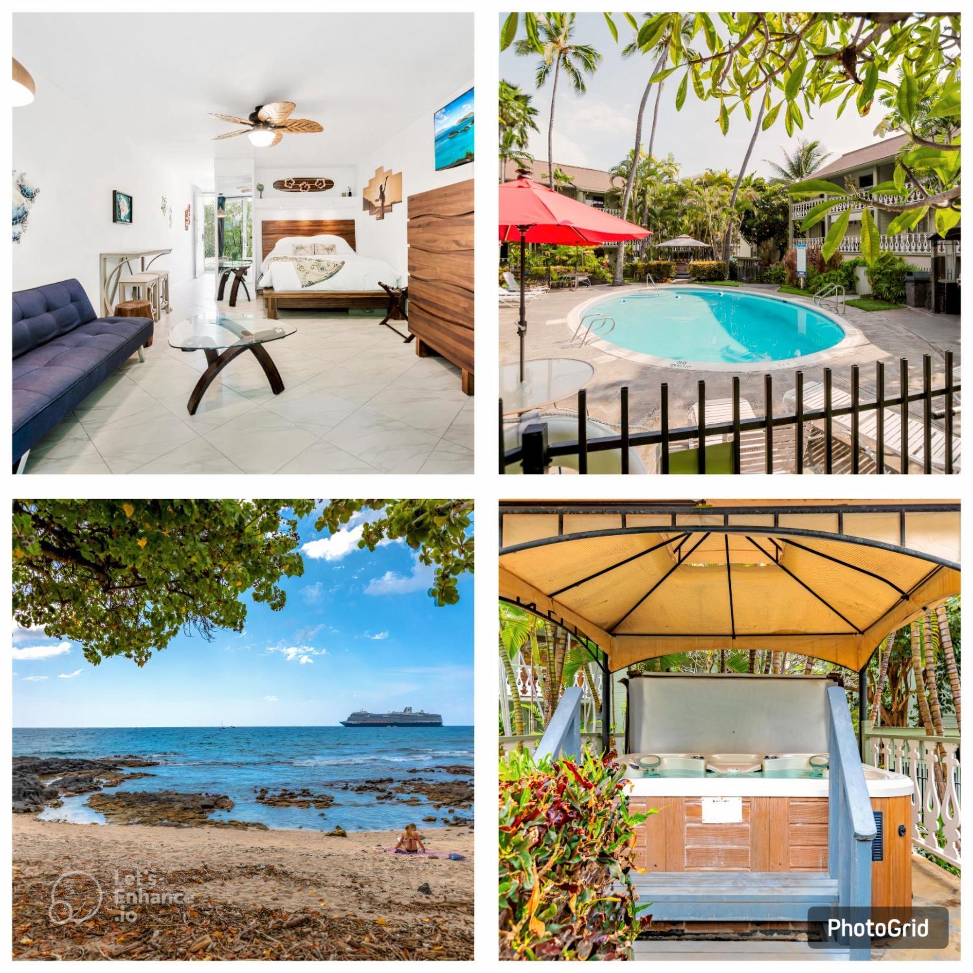 Downtown Hawaiian Theme Condo With Hot Tub, Pool & Beach - Kona Islander Inn Kailua-Kona Eksteriør billede